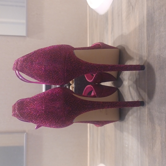 NWOT ALDO Hobo Rhinestone Pumps Plate Form Wedding Women Shoes - Picture 6 of 10